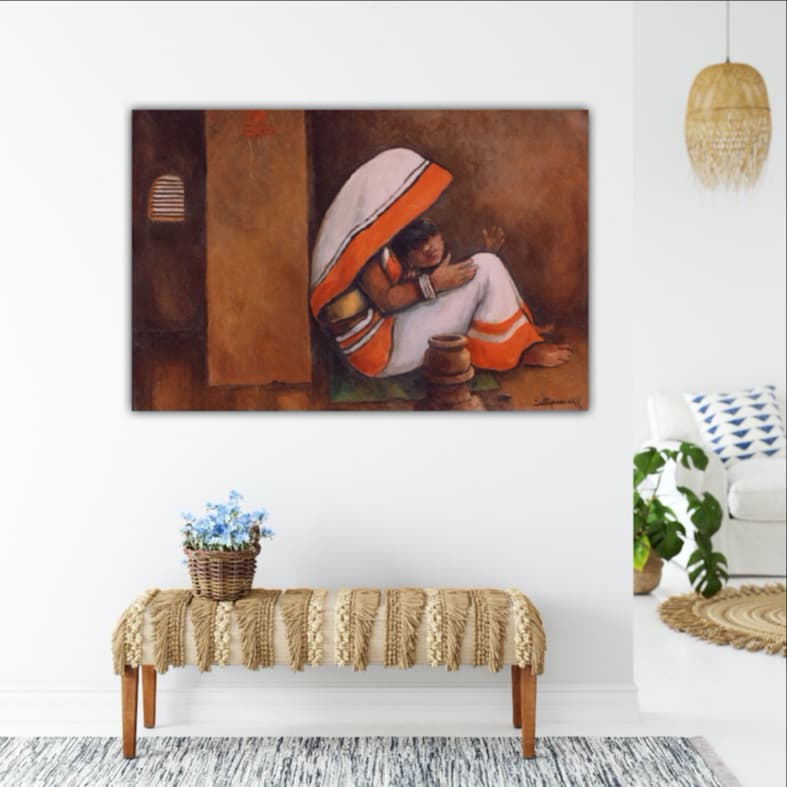 Mother and Child by Satyasevak Mukherjee