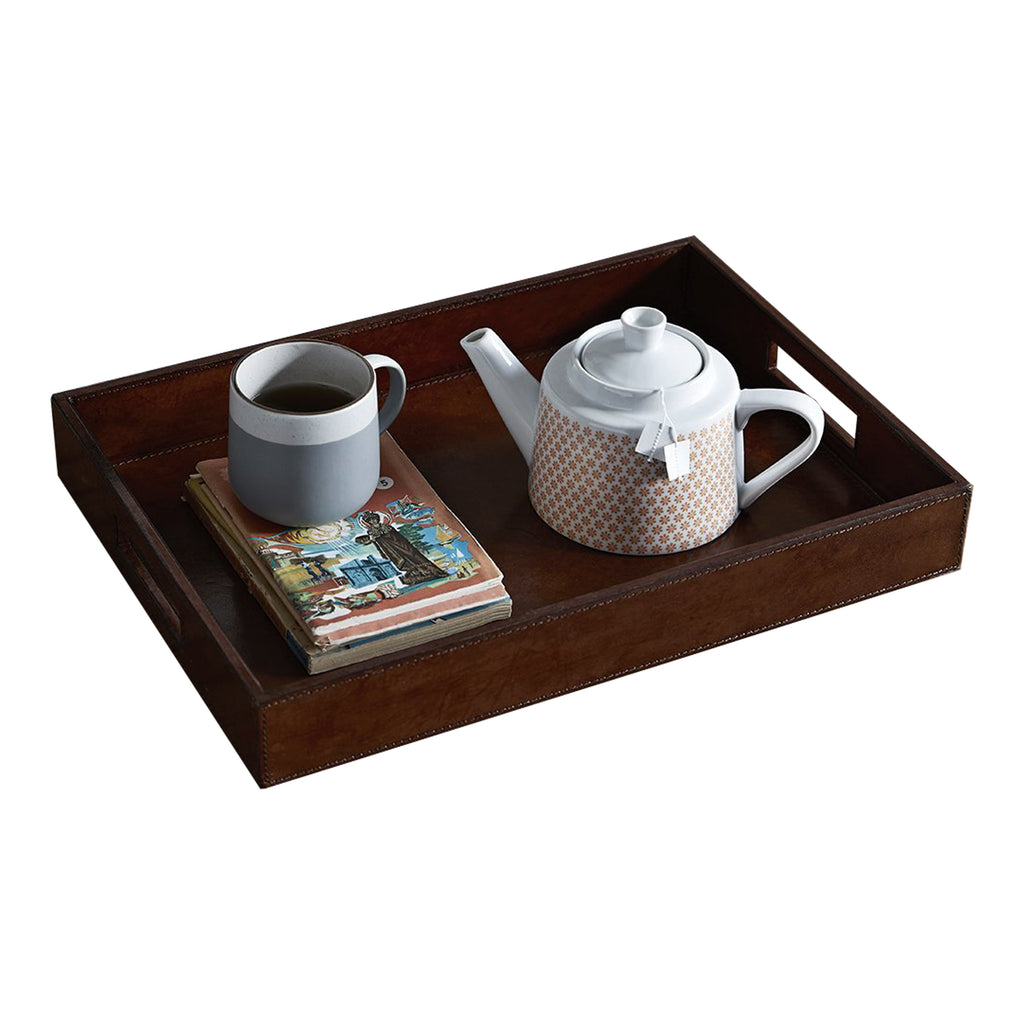 Leather Oblong Tray