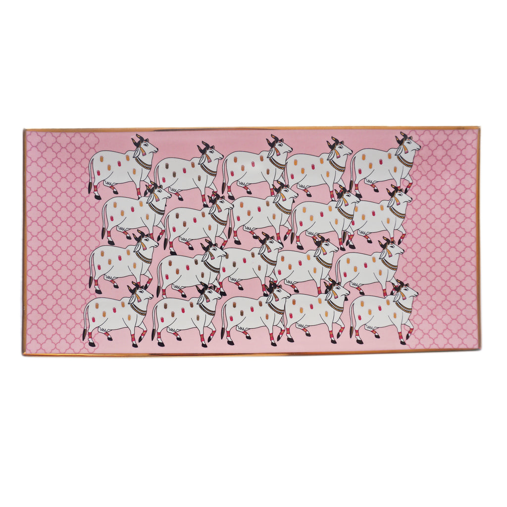 Pichwai - Cookie Plate Pink