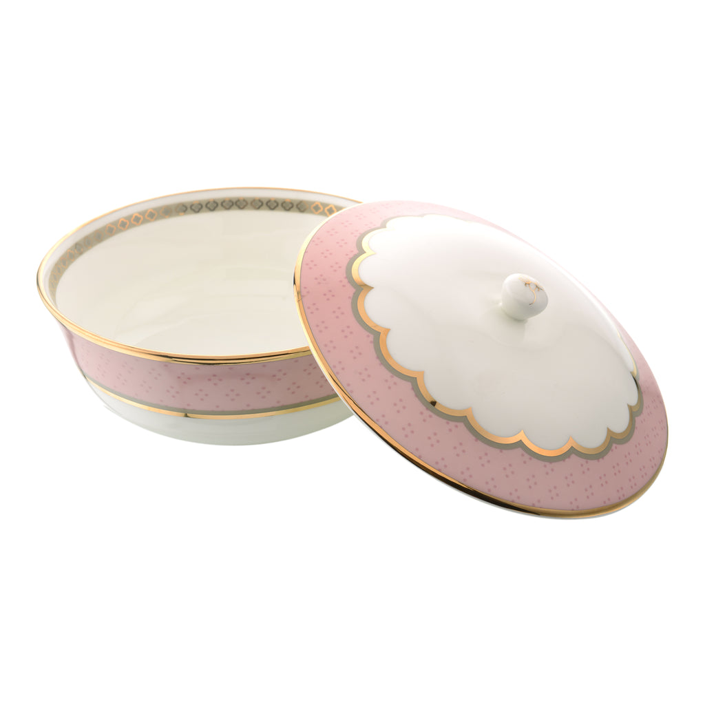 Pichwai Serving Bowl With Lid 2 Portion