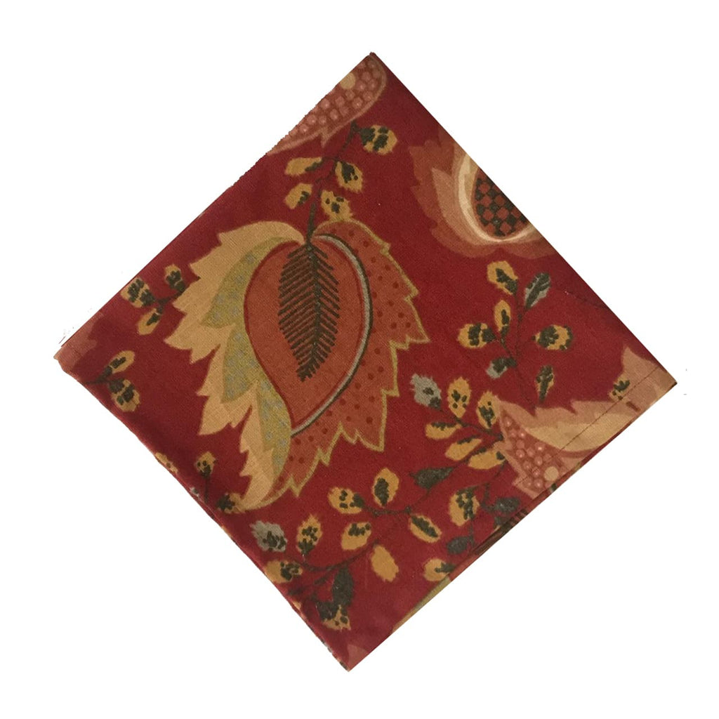 Red Jacobean Napkin