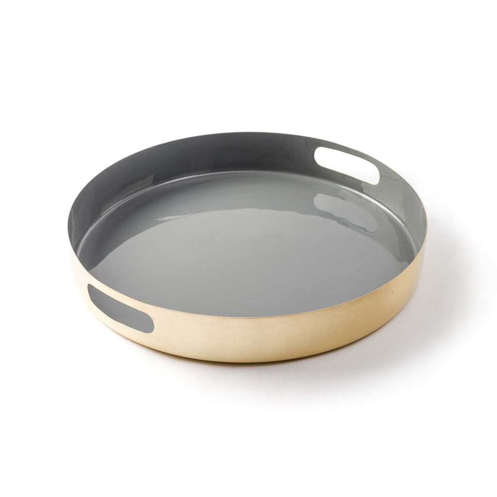 Grey Enamel Tray