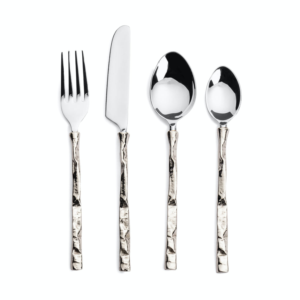 Silver ADVAII Cutlery Set (Set of 24)