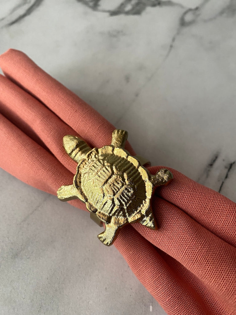 Tortoise Napkin Ring - Set Of 4