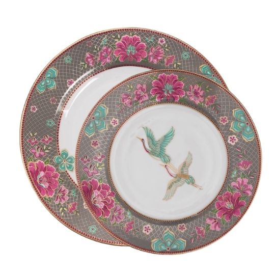 Taashi Dinner & Quarter Plate (Set of 8)