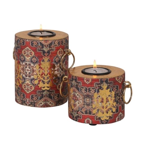 Kama Pillar Candle Holders (Set Of 2)