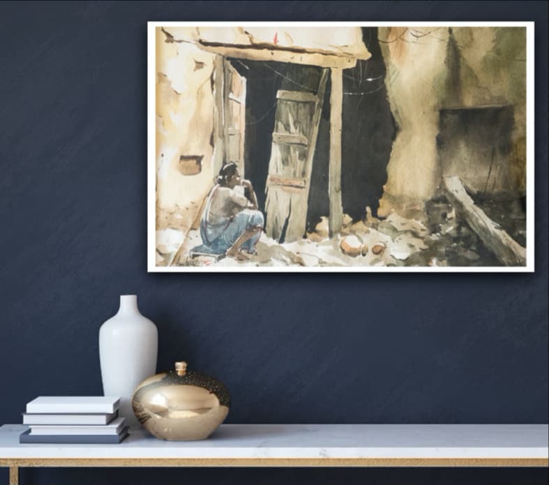 Wheat Thresher II by Amitava De Sarkar