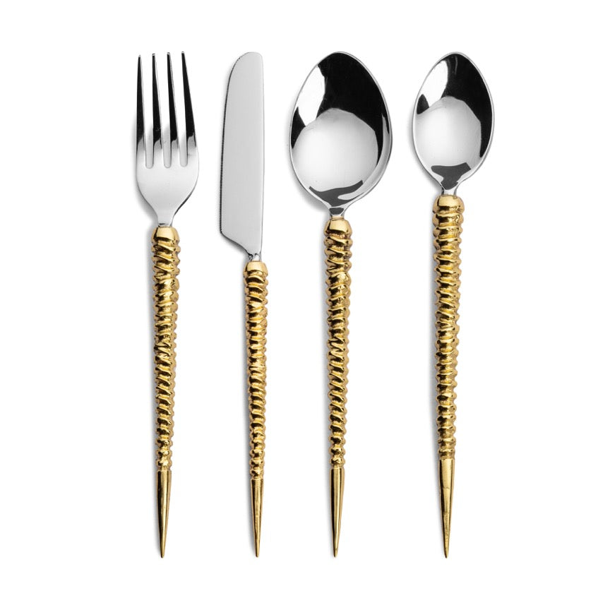Azella Gold Cutlery Set (Set of 24)