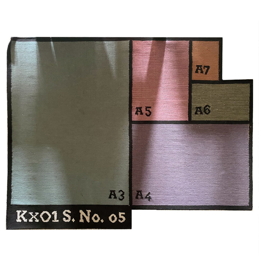 Paper Grid Hand-Woven Rug