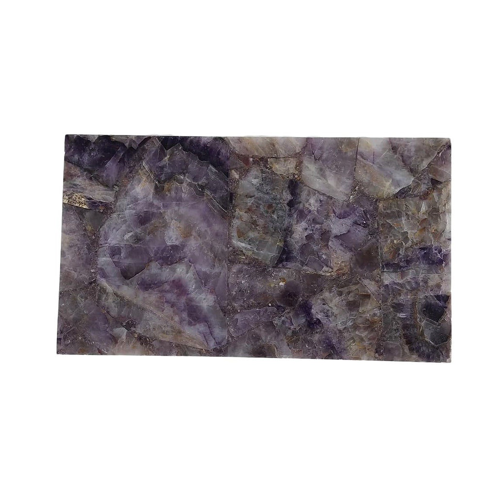 Amethyst Cheese Tray Rectangle Composite Agate Board