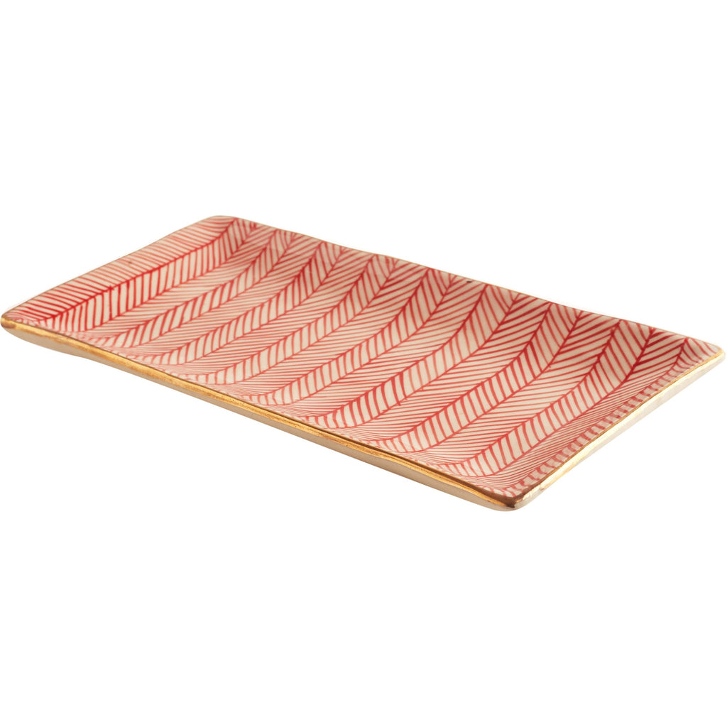 Chevron Club Platter - Red