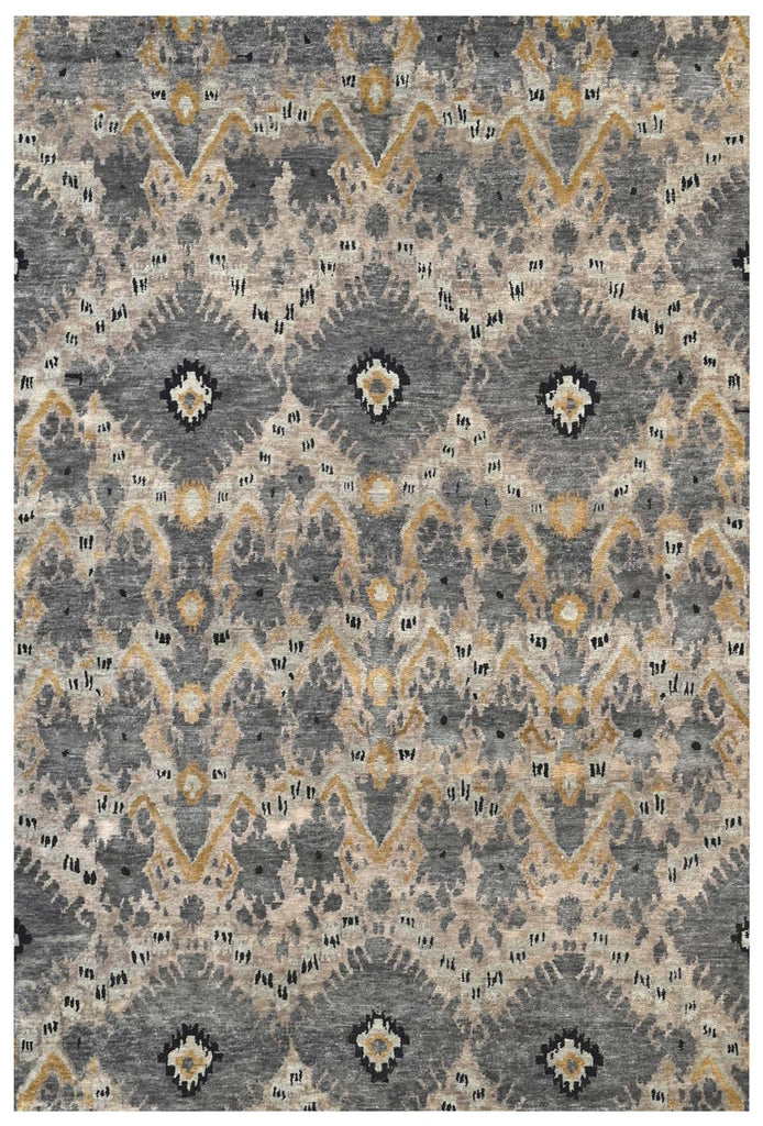 Charcoal Hand Knotted Rug