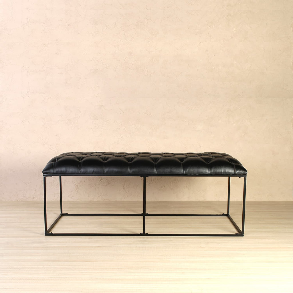 Edina Leather Ottoman Cum Bench