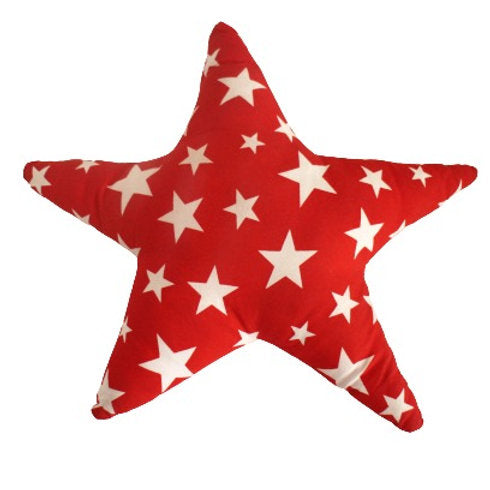 Star Cot Pillow - Red