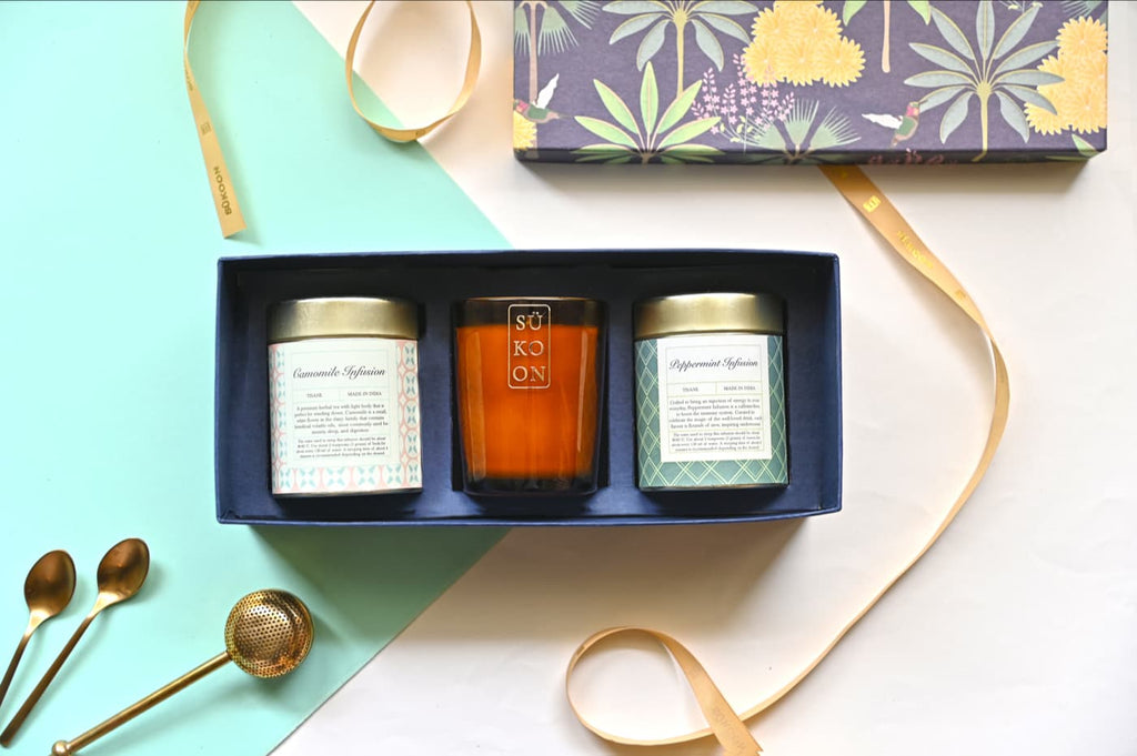 Gift Set - 2 Teas And 1 Scented Candle