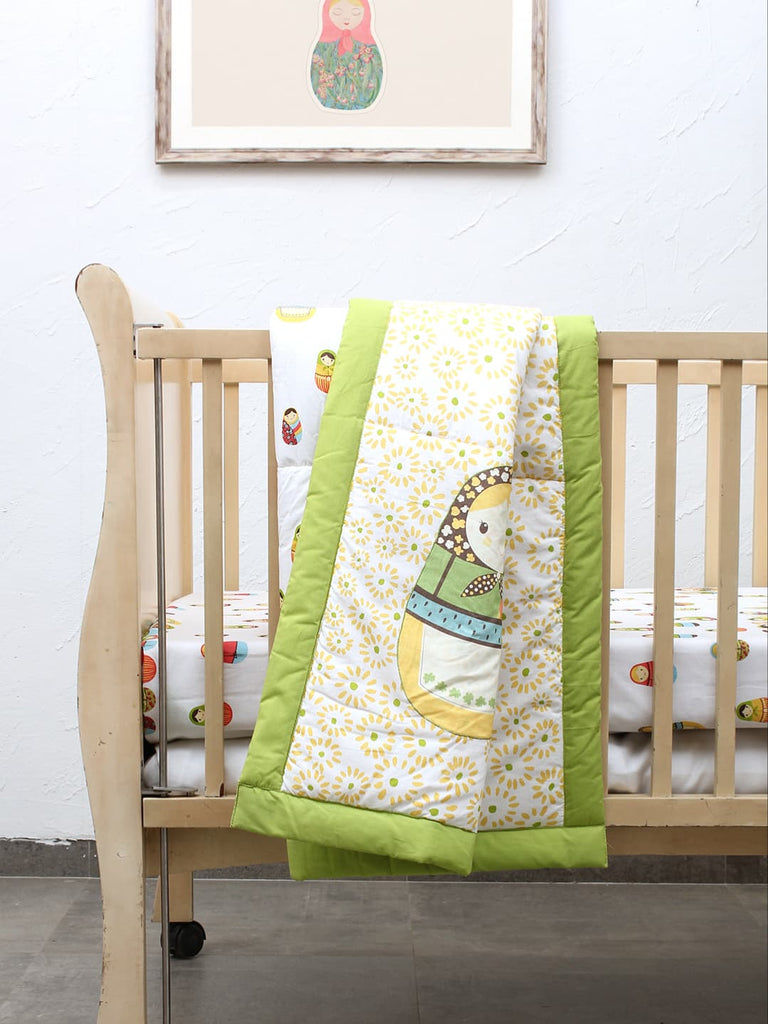 The Little Babushkas Cotton Quilt