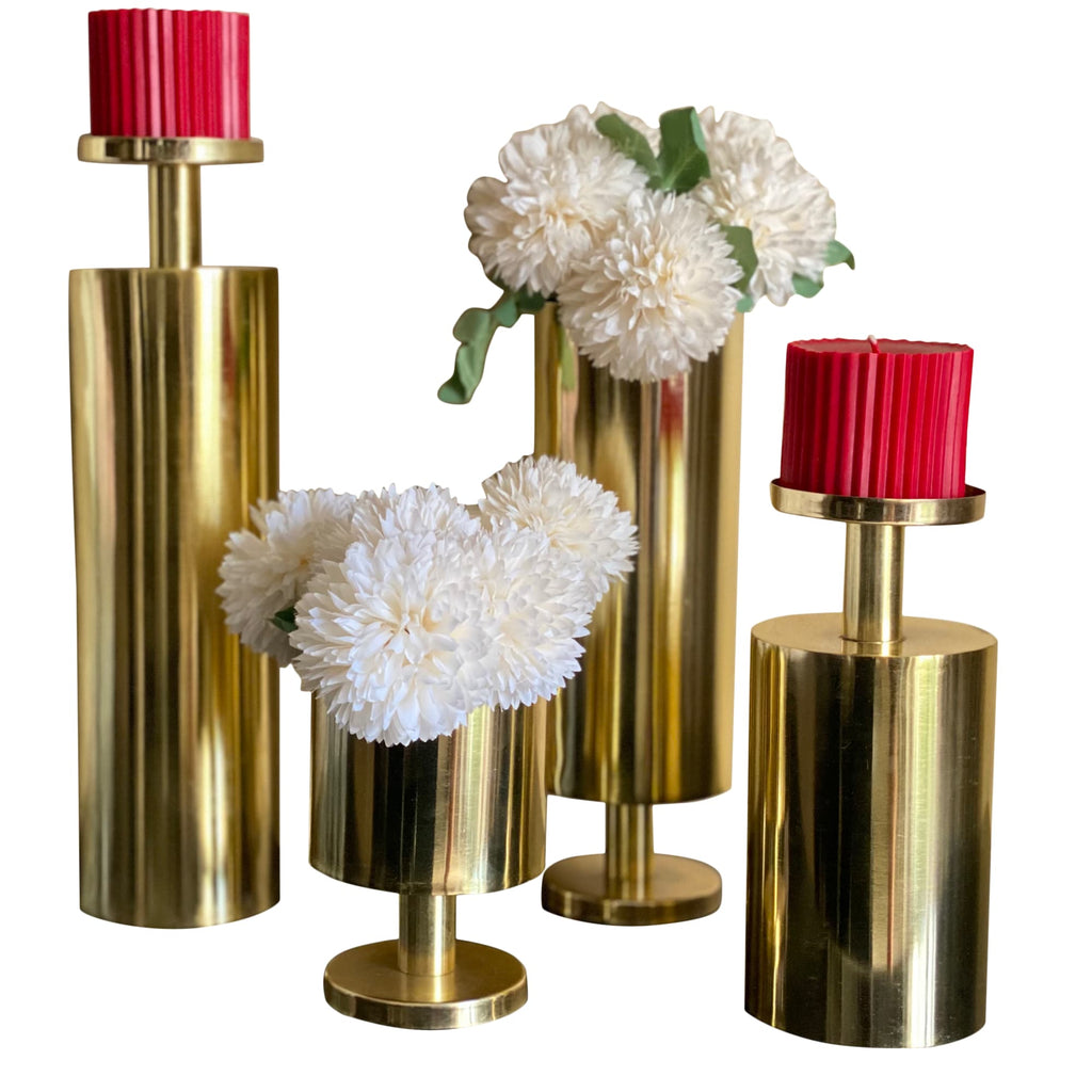 Magnolia Gold Two In One Candle Stand/Vase