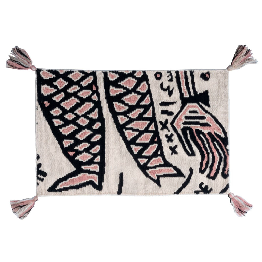 Abstractology Hand-Knotted Sumac Weave Rug