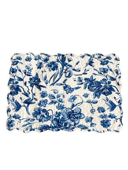 Blue Floral Placemat (Set Of 4)