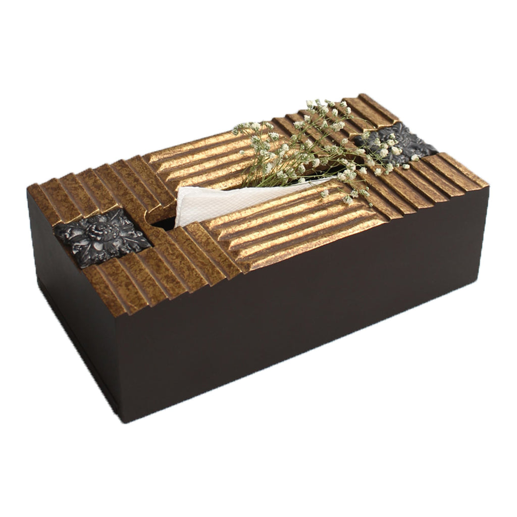 Inaara Tissue Box (Gold)