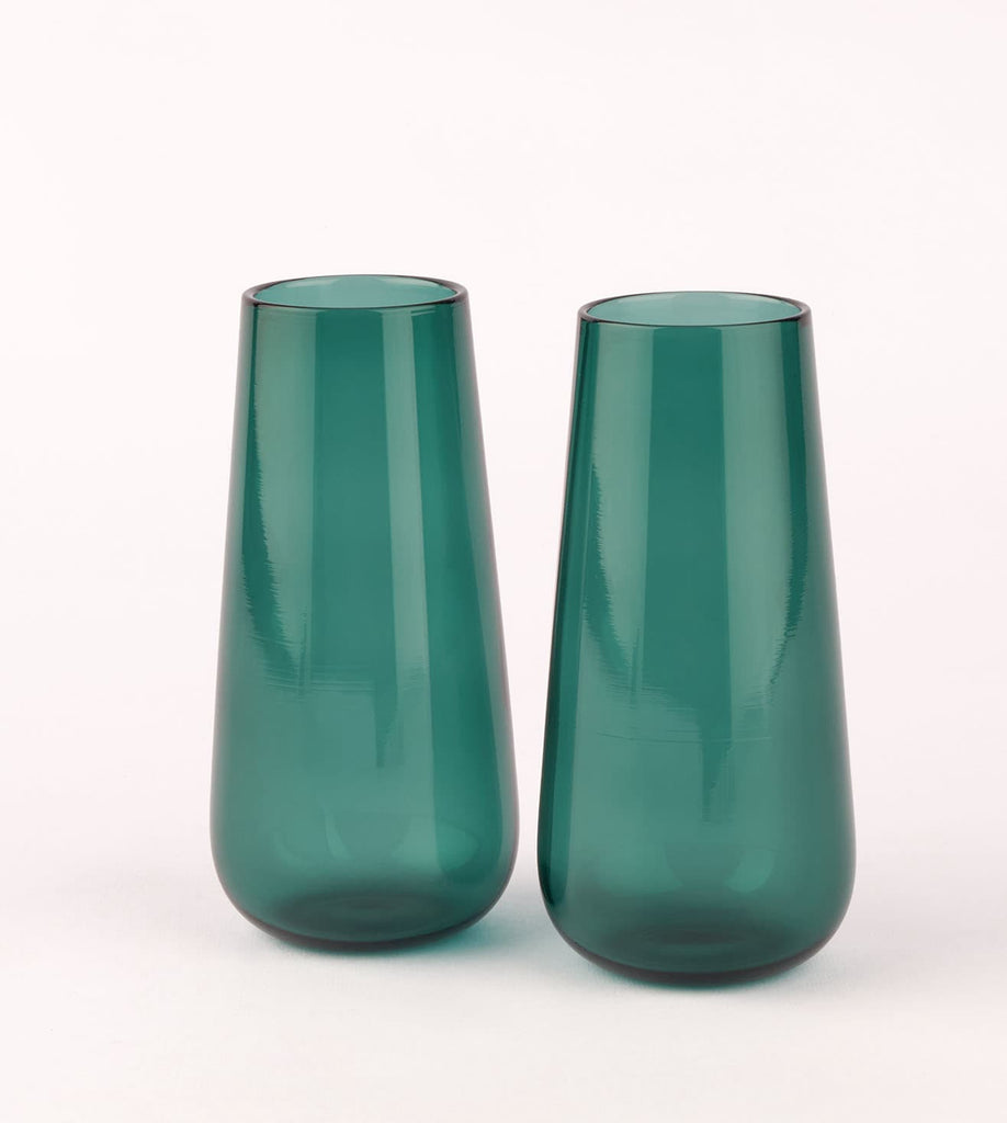 Juliette Cocktail Glasses (Round) – Teal (Set of 2)