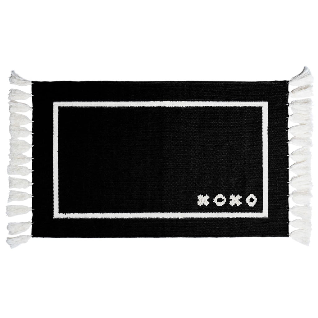 The Xo Runner Cosmos Black Hand-Woven Rug