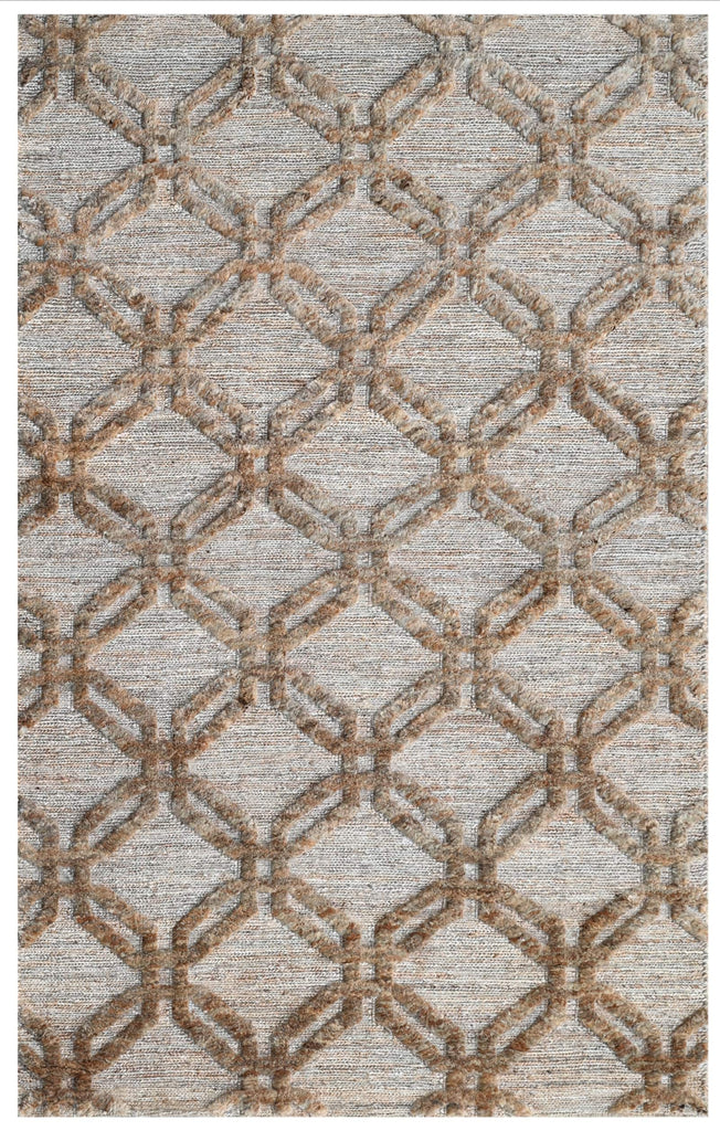 Natural Hand Knotted Jute Rug