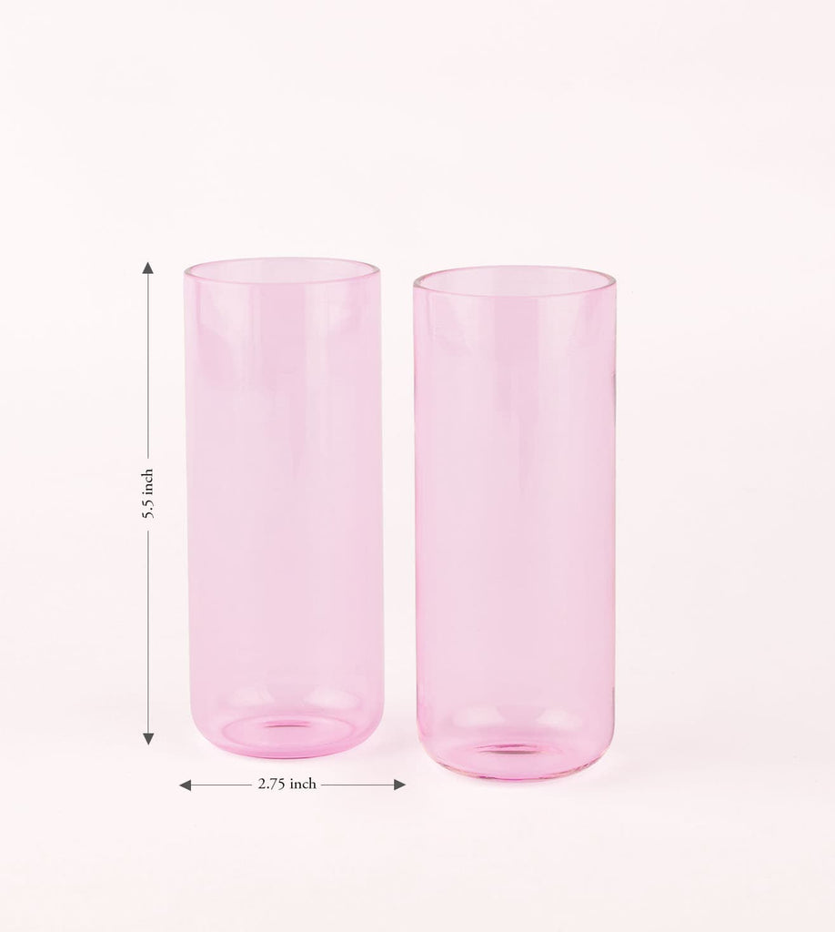 Juliette Cocktail Glasses – Pink (Set of 6)