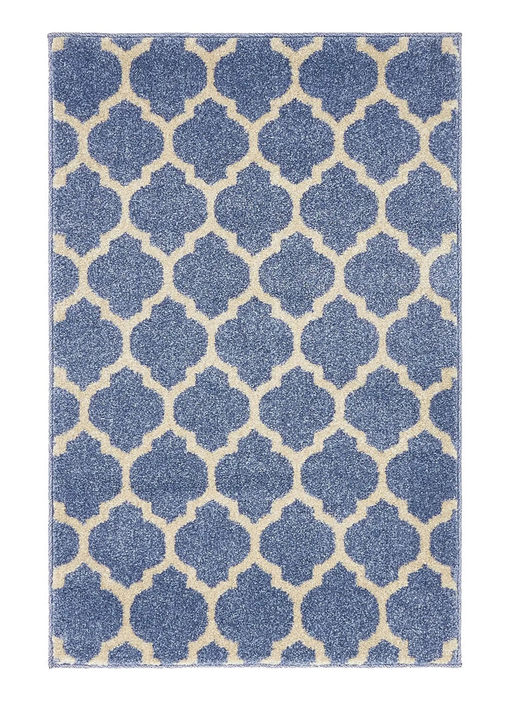 Blue Moroccan Hand Tufted Rug