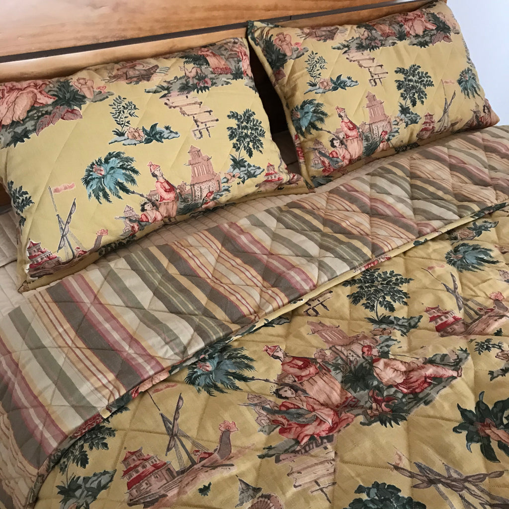 Farmland Vintage Toile Bedset - Multi
