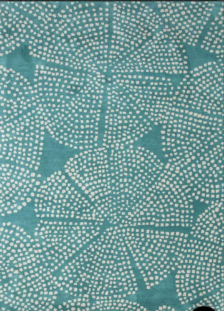 Blue Dot Hand Tufted Rug