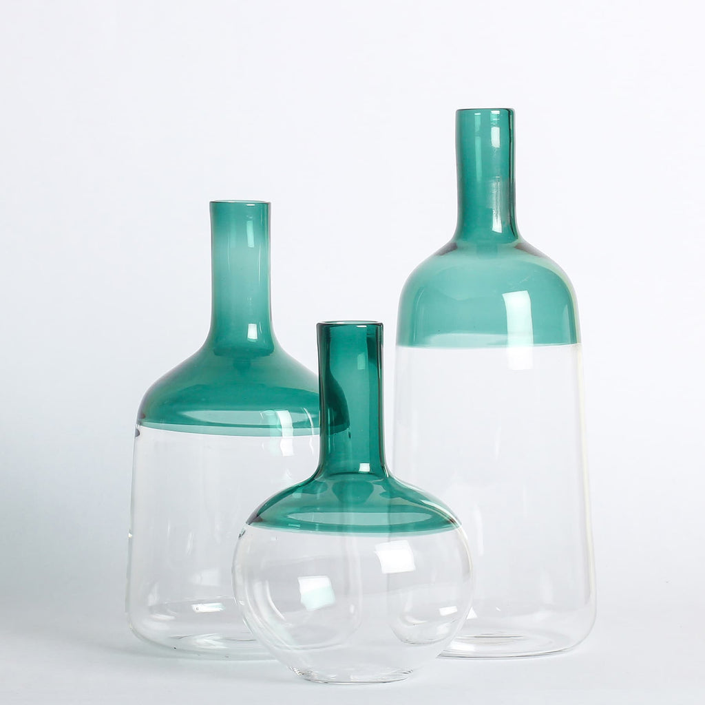 Iris Vases - Teal (Set of 3)