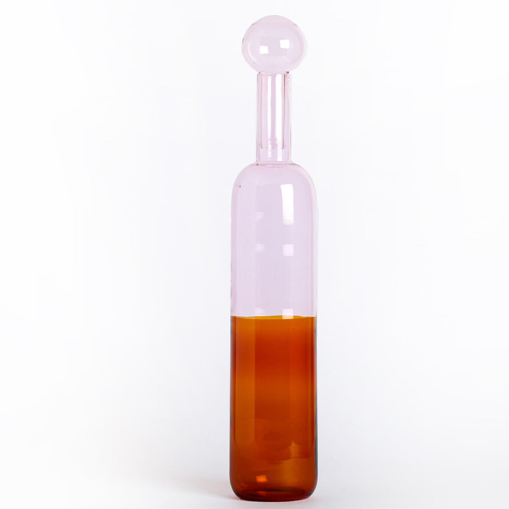 Juliette - Pink Amber bottle with Pink stopper