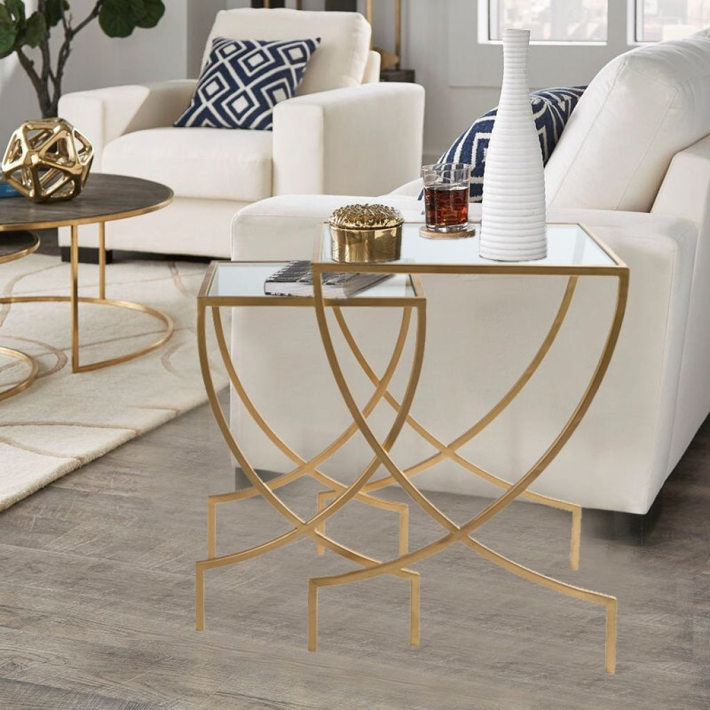 Lugo Nesting Table Set of 2 - Claymint® - Online Modern Furniture Store India