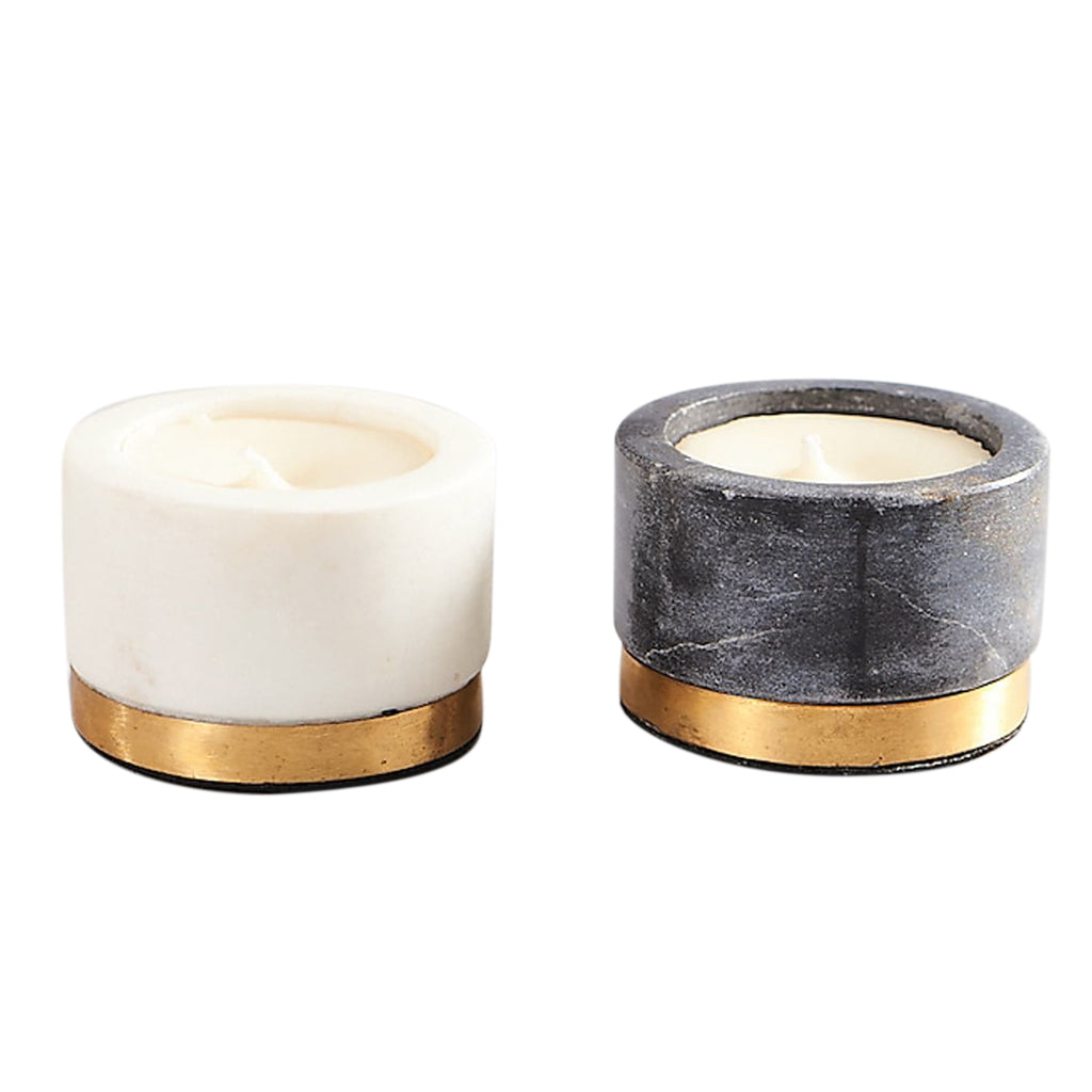Marble Bowl Candle Set