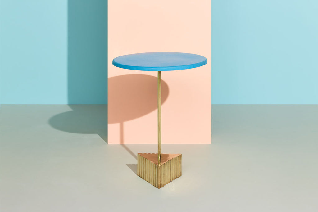 Ravenna Side Table In - Azure Blue