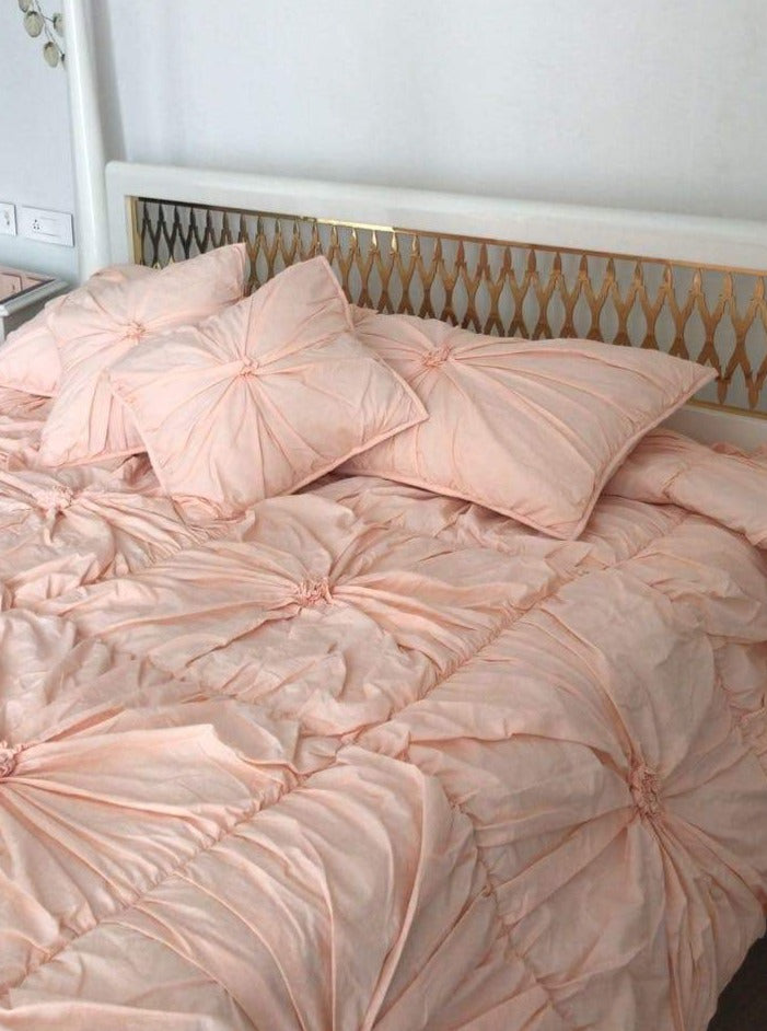 Smocked Bedset - Peach