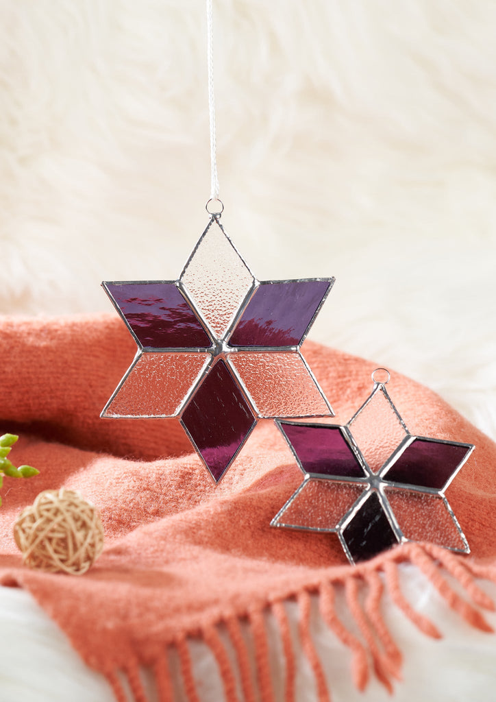 Stella - Set Of 2 - Clear Purple