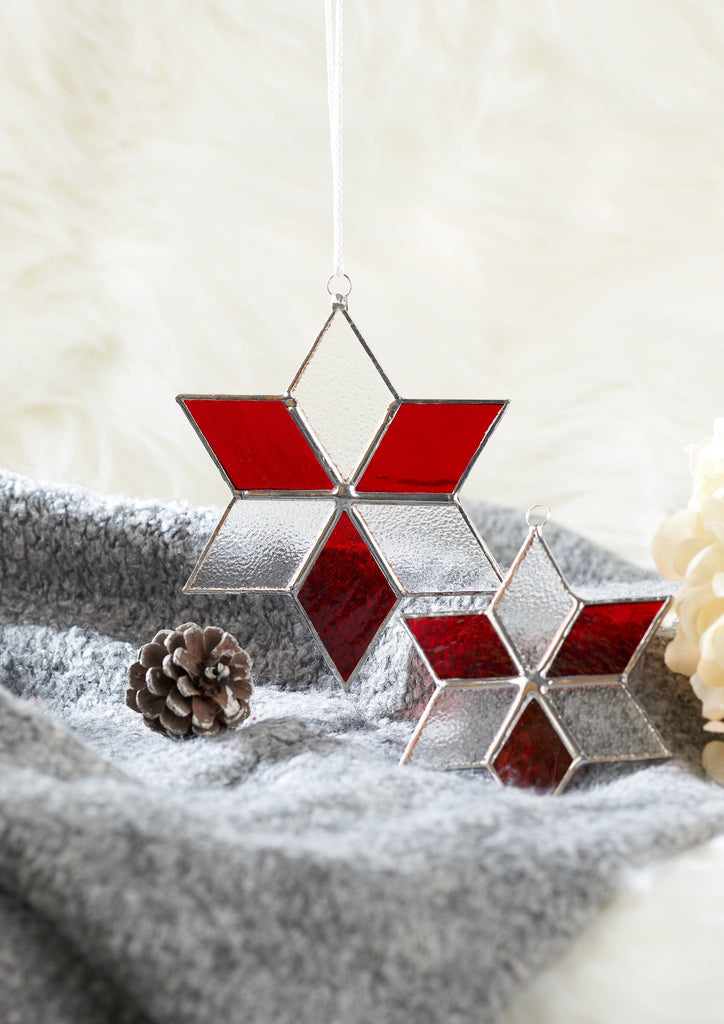 Stella - Set Of 2 - Clear Red