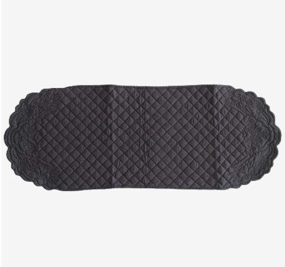 Victorian Table Runner (33 x 91 cm) - Steel Blue